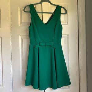 Green A-Line Dress
